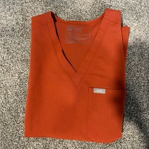 Figs V-Neck Top in Auburn